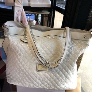 White guess purse
